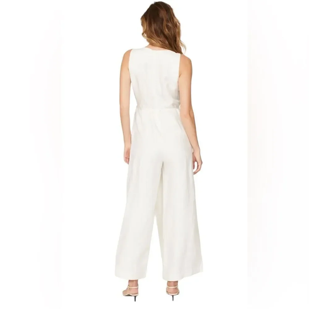 Rosetta Getty Collective White Apron Jumpsuit Size 2